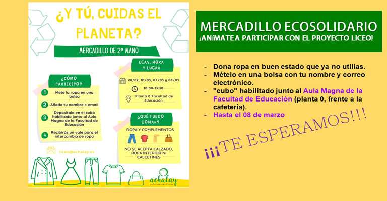Mercadillo ecosolidario del programa LICEO - 1